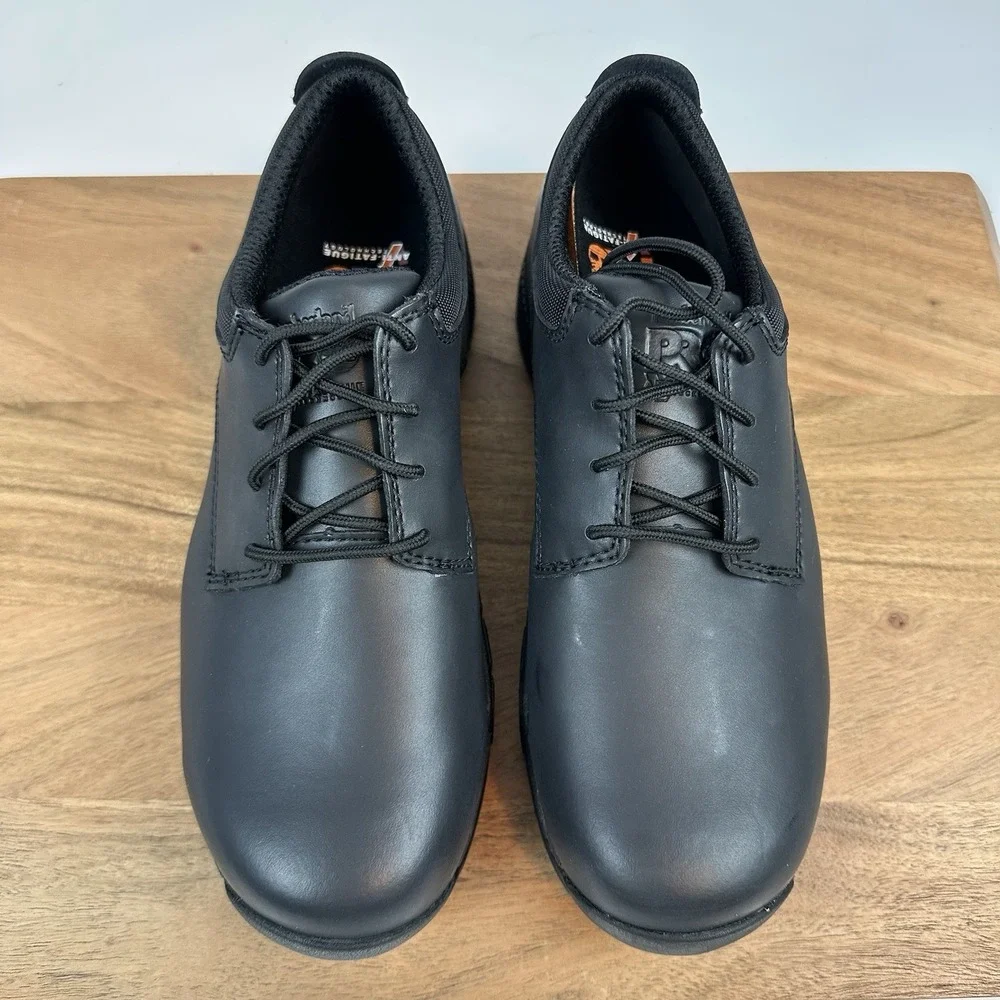 New NIB Mens‎ Timberland Pro Valor Duty Black Oxford Soft Toe Shoes Sz 6.5 W